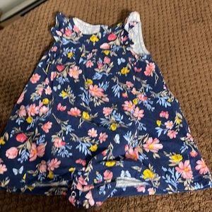Carters navy floral dress